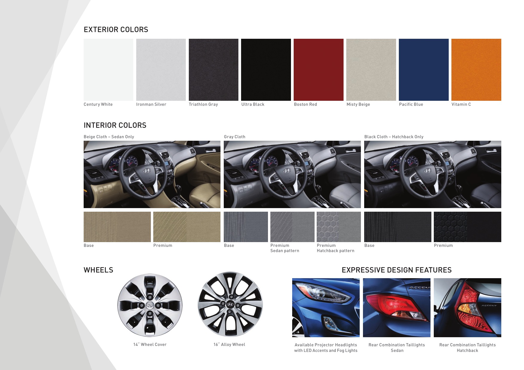 2016 Hyundai Accent Brochure Page 8